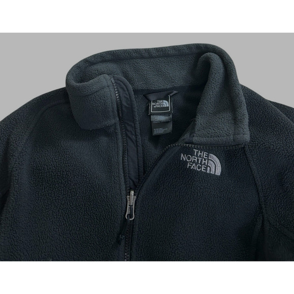 The North Face Fleece Glacier Fleece Jacket Women's Sz Small Black Front Zip - Picture 4 of 6